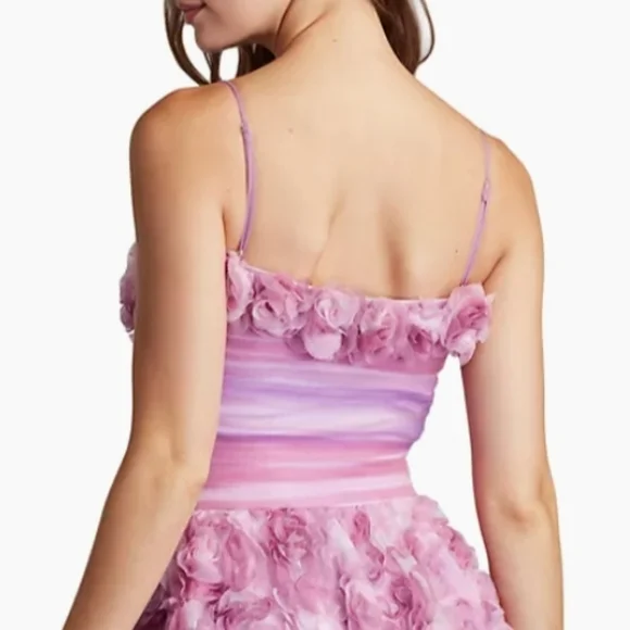 Tadashi Shoji Women's 3D Floral Appliqué Fit And Flare Cocktail Dress - Picture 4 of 17